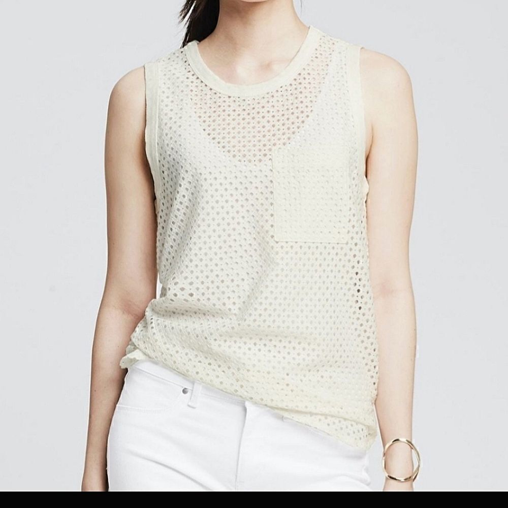 Banana Republic Eyelet Tank Top